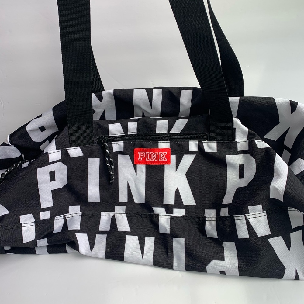 Victorias Secret Pink Logo Duffle Gym Weekend Bag